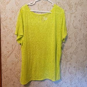 Neon Green/Yellow Burnout Tee